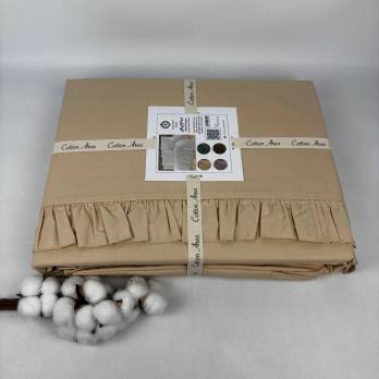 Постільна білизна AE ранфорс 200x220 Ruffled Beige