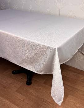 Скатертина жакардова 160х260 см Cream
