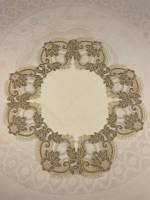 Серветка Acme з мереживом 45*45 Lotus Krem-Kahve