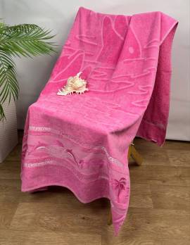 Пляжний рушник Philippus 90x170 Pembe  (E256 Dolphins)