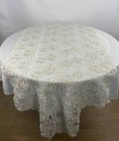 Доріжка велюрова Acme з мереживом 70*200 Diva Krem