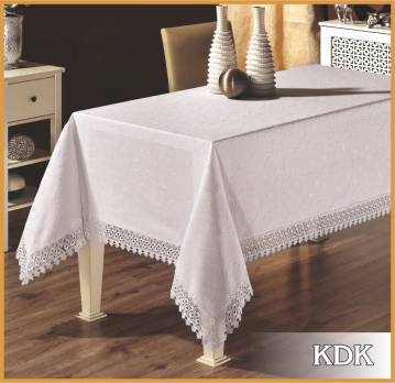 Скатертина мереживо Maison Royale 160x300 KDK White - Уцінений товар