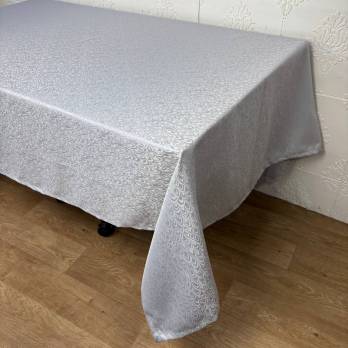 Скатертина жакардова 160х450 см Grey (Під замовлення)