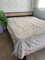 Покривало велюр Laura Grand 220х240 бежевий