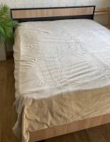 Покривало велюр Laura Grand 220х240 бежевий