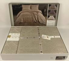 Покривало Moda Box 240х260 з наволочками Henna Gri