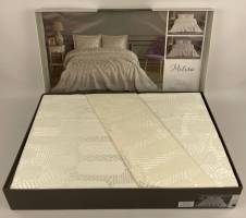 Покривало Moda Box 240х260 з наволочками Melisa Krem