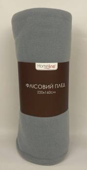 Плед флісовий Home Line 160х220 Полар принт Grey
