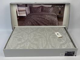Покривало Moda Box 240х260 з наволочками Aycan Gri - Уціненй товар
