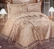 Покривало з наволочками Maison Royale жакард Lena 240х260 Gri