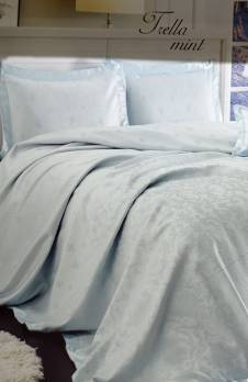 Покривало First Choice 260х260 Queen Series Frella Mint-Уцінений товар