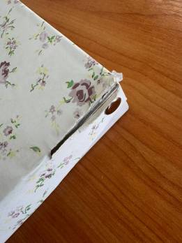 Рушники Maison D'or 2шт Roses Бамбук 50x100 Ekru Dark Lilac-Уцінений товар