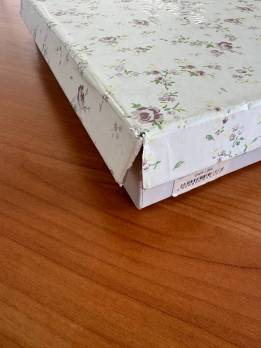 Рушники Maison D'or 2шт Roses Бамбук 50x100 Ekru Dark Lilac-Уцінений товар