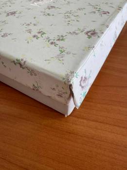 Рушники Maison D'or 2шт Roses Бамбук 50x100 Ekru Dark Lilac-Уцінений товар