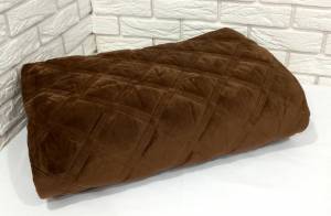 Покривало велюрове Model-2 (1159) 200x230 Brown-Уцінений товар