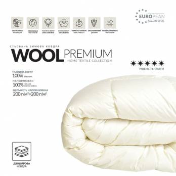 Ковдра Ideia 155x210 Wool Premium