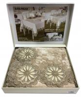 Скатерть Велюр Acme Tekstil 160x220 Sahra Capiccino