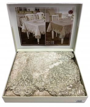 Скатерть Велюр Acme Tekstil 160x220 Quenn Capiccino