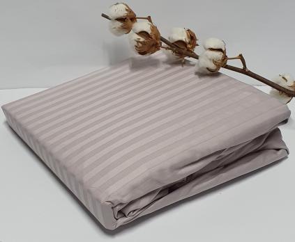 Простирадло на гумці з наволочками AE Cotton 160x200 Сіра