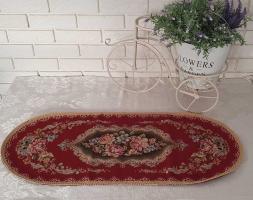 Дорожка Sagol велюр OV 40*90 St 125 Bordo