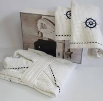 Халат набор мужской Maison D'or Marine White S (Белый)