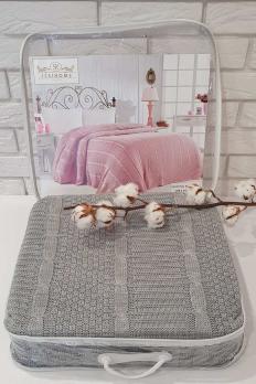 Плед вязаный Issihome Серый 220х240