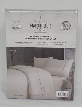 Постельное белье Maison D'or премиум ранфорс 200х220 Grey