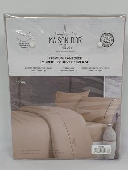 Постільна білизна Maison D'or преміум ранфорс 200х220 Beige