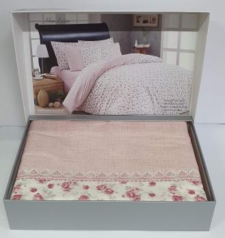 Постельное белье Maison D'or ранфорс Maiolaine  200х220 Pink