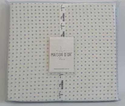 Простирадло 245x285 ранфорс Deluxe Maison Dor Damien Blue