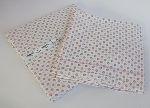 Простинь с наволочками 180x200+50х70 ранфорс Deluxe Maison D'or Daisi Lilac