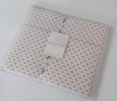 Простинь с наволочками 180x200+50х70 ранфорс Deluxe Maison D'or Daisi Lilac