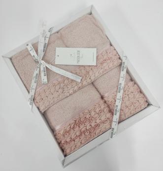 Рушники Maison D'or 3шт Rosa Рожевий