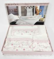 Рушники Maison D'or 3шт Roses Pink Ecru