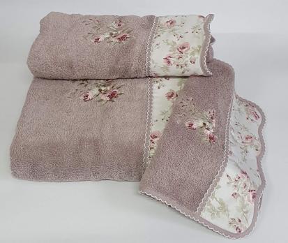 Рушники Maison D'or 3шт Lady Roses Dark Lilac