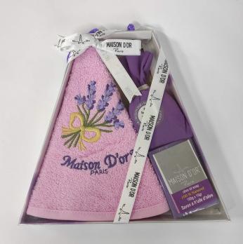 Подарунковий кухонний рушник з милом саше Maison D'or Lavanda Pink
