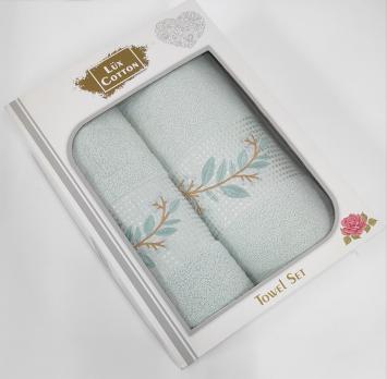 Набор махровых полотенец 2шт АЕ model-19