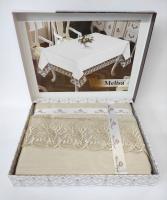 Скатертина Maison Royale 160x400 ovale Melisa Cappucino
