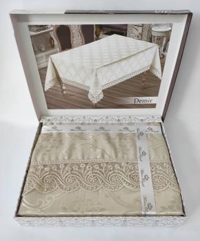Скатертина Maison Royale 160x350 ovale Demir Cappucino
