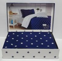 Постельное белье Maison D'or сатин 160х220 Stars Navy