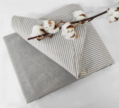 Постельное белье Maison D'or ранфорс полоска 160х220 Lines stripes Grey