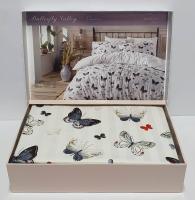 Постільна білизна Maison D'or сатин 200х220 Butterfly Valley Grey