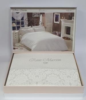 Постельное белье Maison D'or сатин 200х220 Rose Marine White