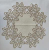 Салфетка велюровая Acme с кружевом 45*45 Daisy Krem