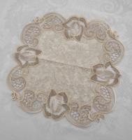 Салфетка велюровая Acme с кружевом 40*40 Rose Cappicino