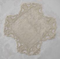 Салфетка велюровая Acme с кружевом 40*40 Odin Cappicino
