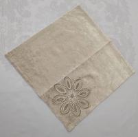 Салфетка велюровая Acme с кружевом 35*45 Daisy Cappicino