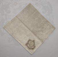 Салфетка велюровая Acme с кружевом 35*35 Rose Cappicino