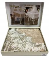 Скатерть Велюр Acme Tekstil 110x160 Melisa Cappicino
