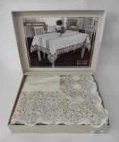 Скатерть Велюр Acme Tekstil 160x300 Charment Krem